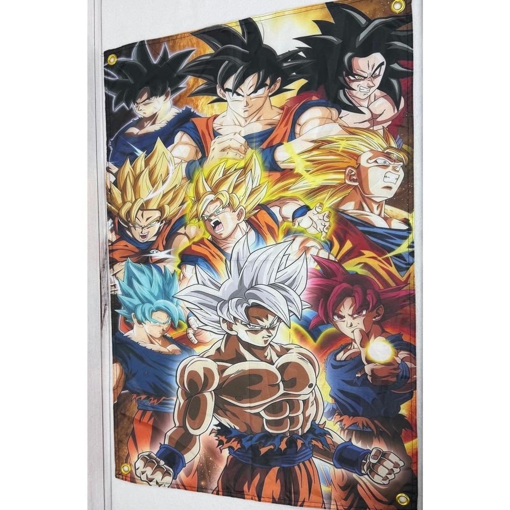 Dragon Ball Z Goku Anime Wall Hanging Decor Poster Flag Banner‎